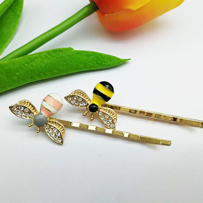 Cute Bee Rhinestone Hairgrip