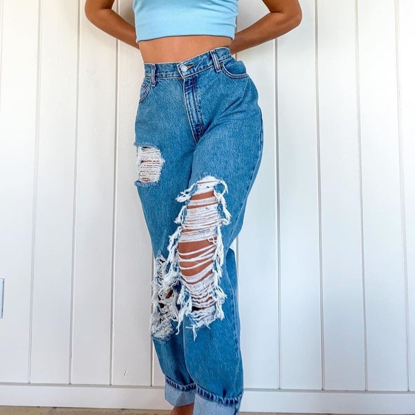 Ripped Jeans Spring And Summer
