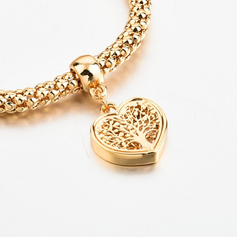 Heart Bracelet & Chain Set