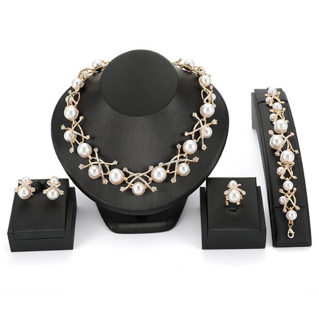 Wedding necklace earring set