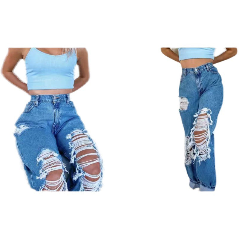 Ripped Jeans Spring And Summer