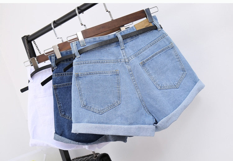 High Waist Women Denim Shorts