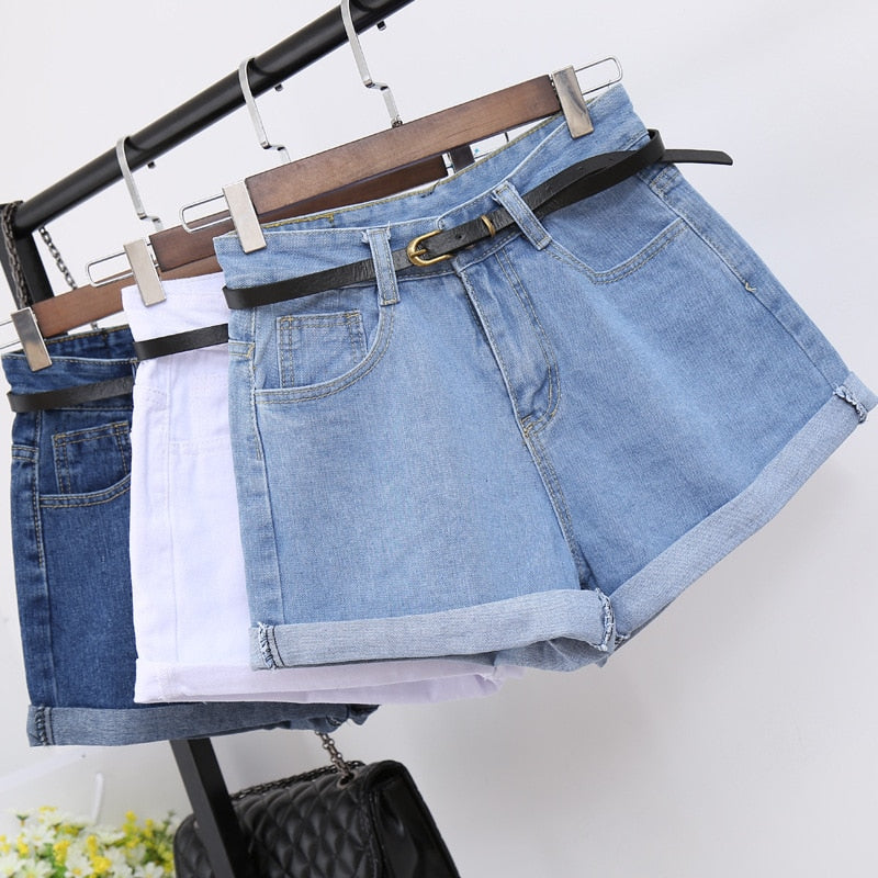 High Waist Women Denim Shorts