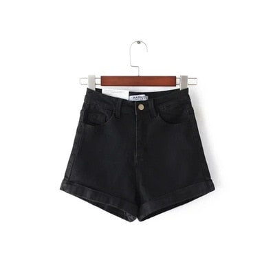 High Waist Women Denim Shorts